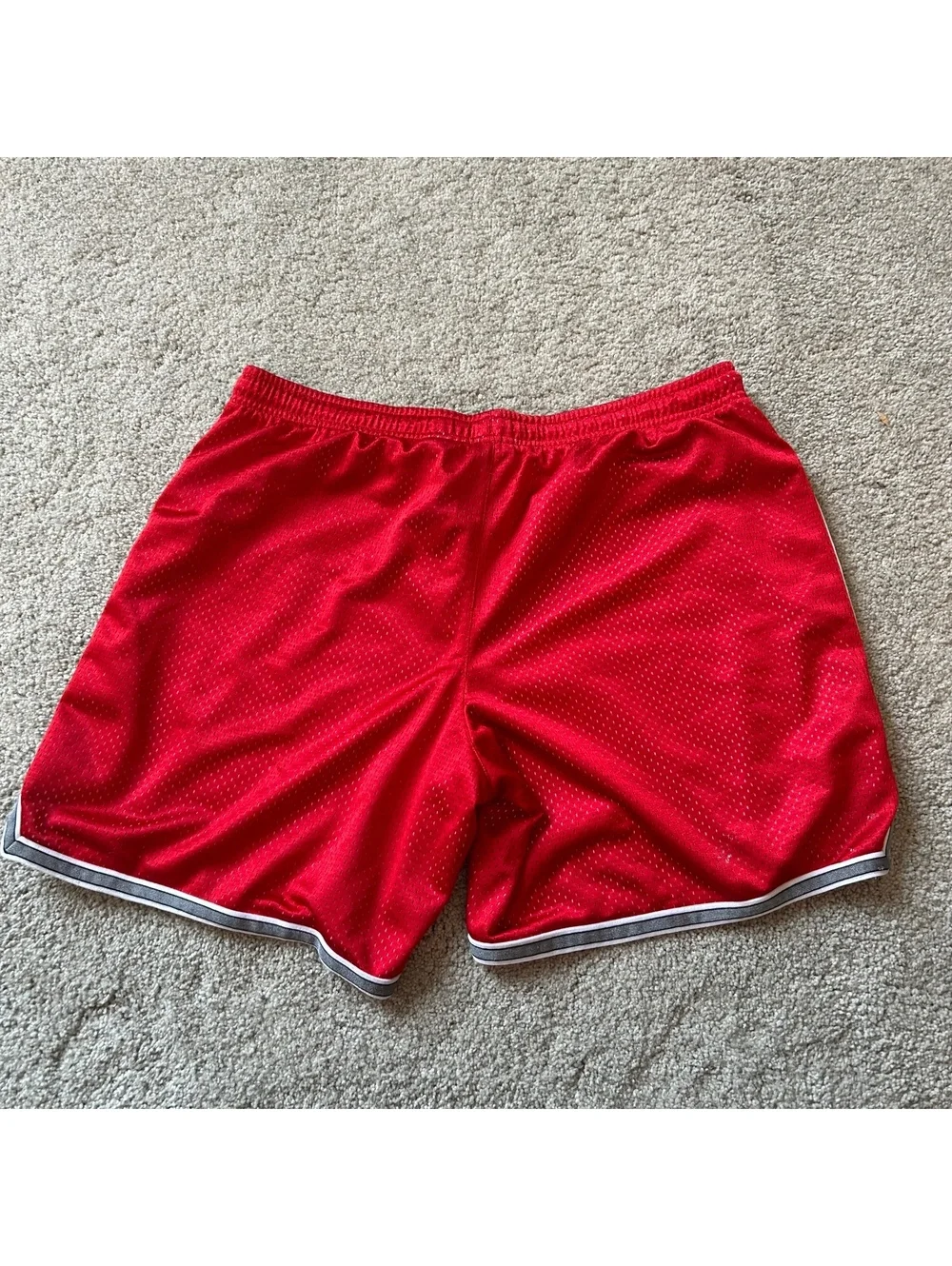 Vintage Shiny Nike Red Basketball Shorts Women's Size Large